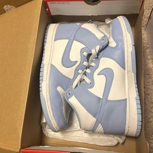 Blue Nike dunk highs 7.5M 9W